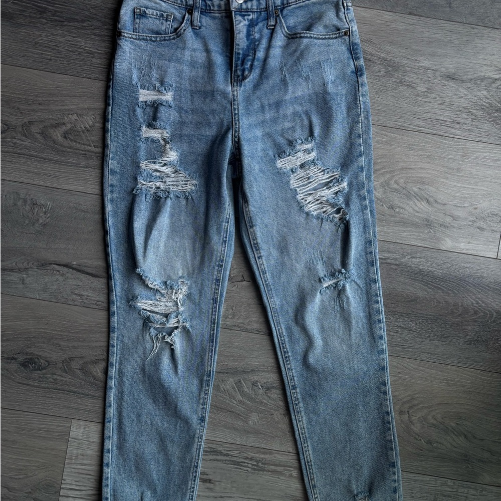 wild fable Distressed Boyfriend Jeans - Light Blue